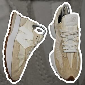 New Balance 327 Sea Salt Moonbeam Beige White Gum Womens 6.5 B Sneaker WS327TD